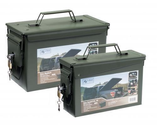 Munitionskiste Munikiste Transportkiste Ammo Box cal. 50 + cal.30 mit Schloss
